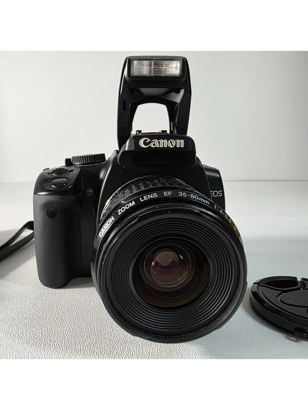 Canon EOS Digital Rebel XTi 400D DSLR 10.1MP EF 35-80mm Canon Lens Battery Card